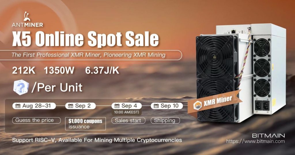 ASIC-majner Antminer X5 Monero